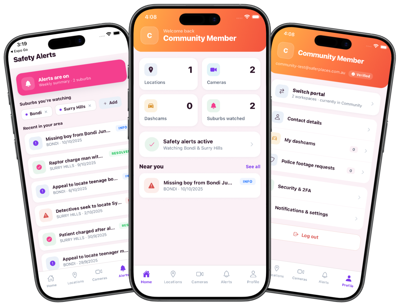 Safer Places Network Mobile App